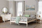 Baxton Studio Braith Farmhouse Ivory Spindle Wood King Size 4-Piece Bedroom Set with Two Nightstands FredCo