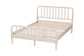 Baxton Studio Braith Farmhouse Ivory Spindle Wood King Size Platform Bed FredCo