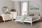 Baxton Studio Braith Farmhouse Ivory Spindle Wood Queen Size 4-Piece Bedroom Set FredCo