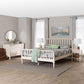 Baxton Studio Braith Farmhouse Ivory Spindle Wood Queen Size 4-Piece Bedroom Set with Two Nightstands FredCo