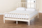 Baxton Studio Braith Farmhouse Ivory Spindle Wood Queen Size Platform Bed FredCo