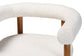 Baxton Studio Caia Boucle Dining Chair - Modern Upholstered Accent Armchair, Cream, Minimalist Design FredCo