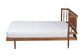Baxton Studio Calderon Retro-Modern Walnut Brown Finished Wood Queen Size Platform Bed FredCo