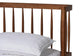 Baxton Studio Calderon Retro-Modern Walnut Brown Finished Wood Queen Size Platform Bed FredCo