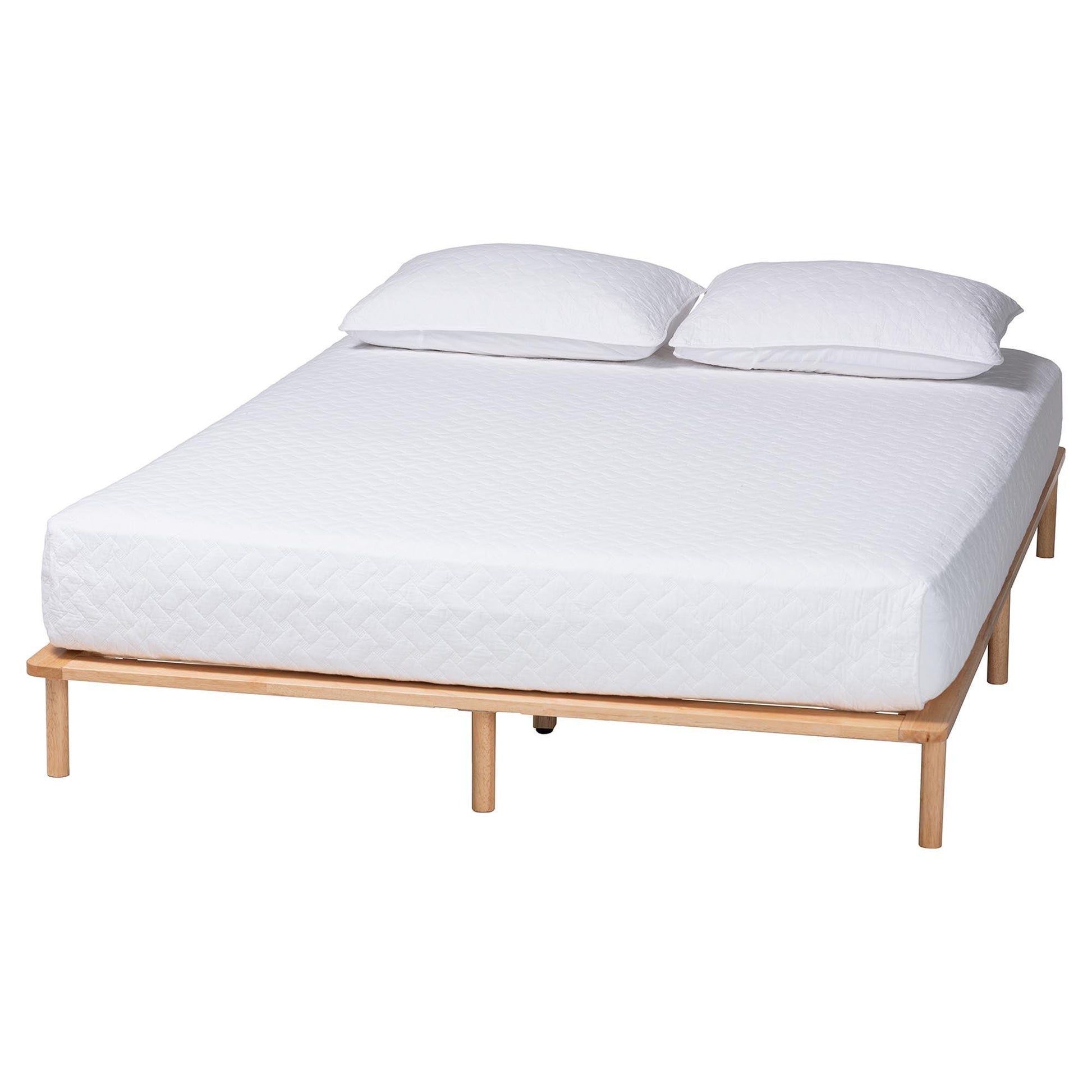 Baxton Studio Calhoun Japandi Queen Size Bed Frame FredCo