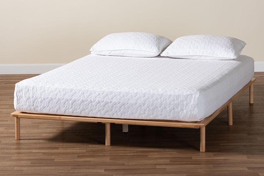 Baxton Studio Calhoun Japandi Queen Size Bed Frame FredCo
