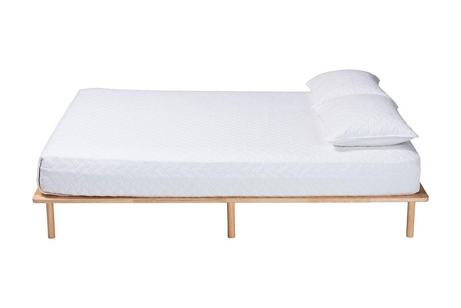 Baxton Studio Calhoun Japandi Queen Size Bed Frame FredCo