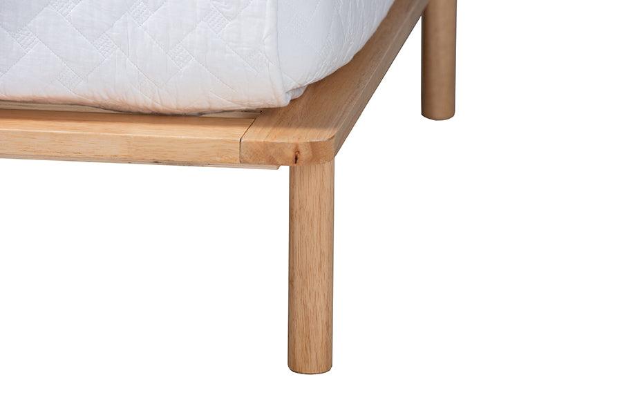 Baxton Studio Calhoun Japandi Queen Size Bed Frame FredCo