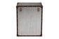 Baxton Studio Calidore Vintage Silver Metal 2-Drawer End Table FredCo