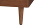 Baxton Studio Camden Mid-Century Walnut Brown Wood and Rattan King Size Platform Bed FredCo