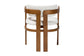 Baxton Studio Carice Modern Cream Boucle Dining Chair FredCo
