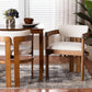 Baxton Studio Carice Modern Cream Boucle Dining Chair FredCo