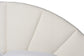 Baxton Studio Cherise Modern Cream Boucle Fabric Queen Floating Bed with Built-In Shelves FredCo