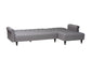 Baxton Studio Chesterfield Retro-Modern Slate Grey Fabric Upholstered Convertible Sleeper Sofa FredCo