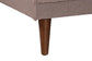 Baxton Studio Claire Contemporary Clay Fabric Upholstered Convertible Sleeper Sofa FredCo