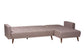 Baxton Studio Claire Contemporary Clay Fabric Upholstered Convertible Sleeper Sofa FredCo