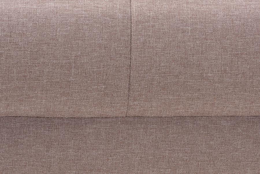 Baxton Studio Claire Contemporary Clay Fabric Upholstered Convertible Sleeper Sofa FredCo