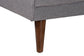 Baxton Studio Claire Contemporary Slate Fabric Upholstered Convertible Sleeper Sofa FredCo