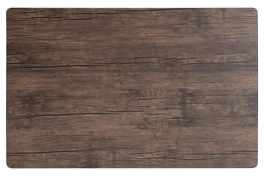 Baxton Studio Dalair Industrial Rustic Brown Wood and Metal Dining Table FredCo