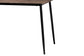 Baxton Studio Dalair Industrial Rustic Brown Wood and Metal Dining Table FredCo