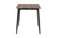 Baxton Studio Dalair Industrial Rustic Brown Wood and Metal Dining Table FredCo