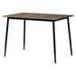 Baxton Studio Dalair Industrial Rustic Brown Wood and Metal Dining Table FredCo