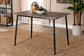 Baxton Studio Dalair Industrial Rustic Brown Wood and Metal Dining Table FredCo