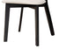 Baxton Studio Dannell Mid-Century Modern Cream Fabric and Black Finished Wood Dining Chair FredCo