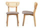 Baxton Studio Dannell Mid-Century Modern Grey Fabric and Natural Oak Finished Wood Dining Chair FredCo