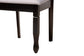 Baxton Studio Darina Modern Grey Fabric and Dark Brown Finished Wood 5-Piece Dining Set FredCo