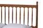 Baxton Studio Deance Retro-Modern Walnut Brown Finished Wood Queen Size Platform Bed FredCo