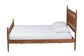 Baxton Studio Deance Retro-Modern Walnut Brown Finished Wood Queen Size Platform Bed FredCo