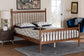 Baxton Studio Deance Retro-Modern Walnut Brown Finished Wood Queen Size Platform Bed FredCo