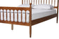 Baxton Studio Deance Retro-Modern Walnut Brown Finished Wood Queen Size Platform Bed FredCo