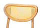 Baxton Studio Donato Mid-Century Modern Oak Brown Finished Wood and Rattan 5-Piece Dining Set FredCo