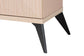 Baxton Studio Draper Mid-Century Modern Two-Tone Light Brown and Black Wood 2-Door Sideboard Buffet FredCo