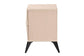 Baxton Studio Draper Mid-Century Modern Two-Tone Light Brown and Black Wood 2-Drawer Nightstand FredCo