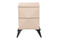 Baxton Studio Draper Mid-Century Modern Two-Tone Light Brown and Black Wood 2-Drawer Nightstand FredCo