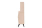 Baxton Studio Draper Mid-Century Modern Two-Tone Light Brown and Black Wood Kitchen Cabinet FredCo