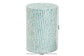 Baxton Studio Draven Modern Bohemian White and Blue Mother of Pearl End Table FredCo