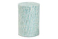 Baxton Studio Draven Modern Bohemian White and Blue Mother of Pearl End Table FredCo