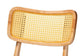 Baxton Studio Dulcet Mid-Century Modern Oak Brown Finished Wood and Rattan 5-Piece Dining Set FredCo