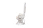 Baxton Studio Ediva Modern Bohemian White Natural Rattan Peacock Accent Chair FredCo