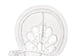 Baxton Studio Ediva Modern Bohemian White Natural Rattan Peacock Accent Chair FredCo