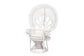 Baxton Studio Ediva Modern Bohemian White Natural Rattan Peacock Accent Chair FredCo