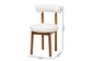 Baxton Studio Edric Modern Japandi Cream Boucle Fabric and Walnut Brown Finished Wood 2-Piece Dining Chair Set FredCo