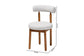 Baxton Studio Edric Modern Japandi Light Grey Boucle Fabric and Walnut Brown Finished Wood 2-Piece Dining Chair Set FredCo