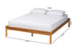 Baxton Studio Efren Mid-Century Modern Honey Oak Finished Wood Bed Frame FredCo