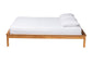 Baxton Studio Efren Mid-Century Modern Honey Oak Finished Wood Bed Frame FredCo