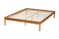 Baxton Studio Efren Mid-Century Modern Honey Oak Finished Wood Bed Frame FredCo